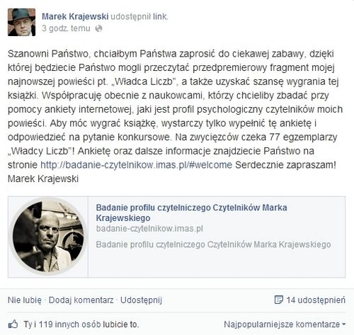 Oficjalny profil Marka Krajewskiego